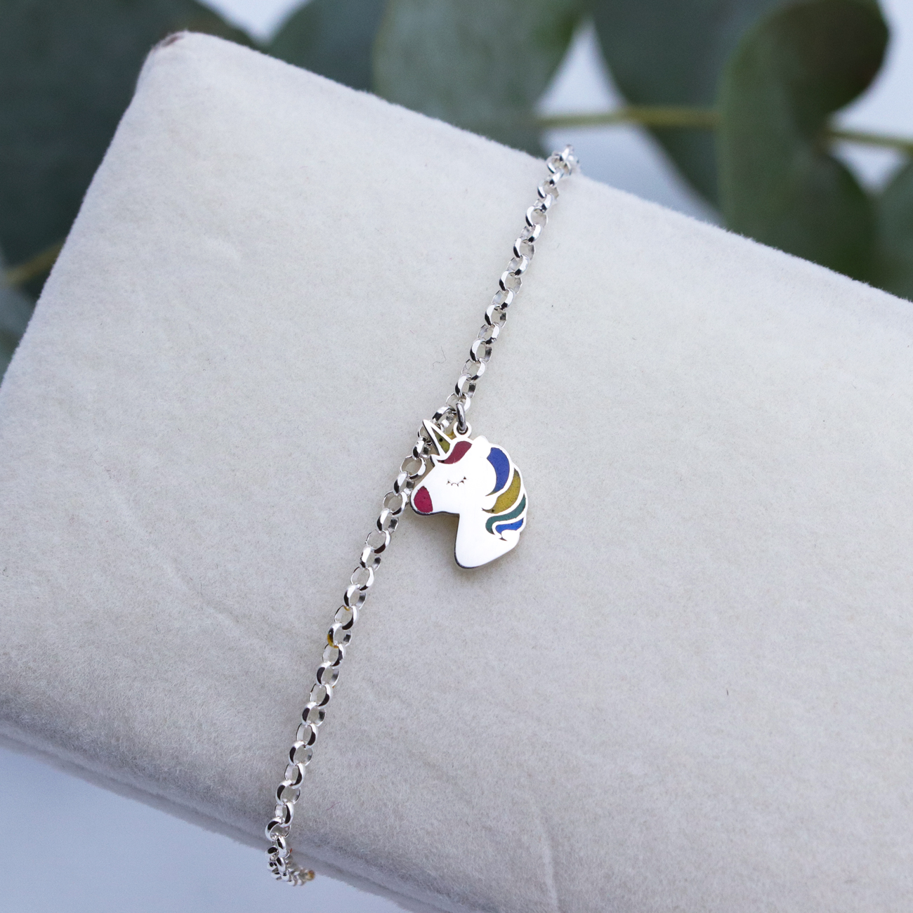 Kids Sterling Silver Ankle Chain Bracelet – Girls Silver Plated Anklet