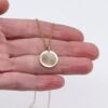 9kt Gold Fingerprint Engraved Pendant