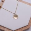9kt Gold Fingerprint Engraved Pendant