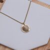 9kt Gold Fingerprint Engraved Pendant