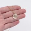 9kt Gold Fingerprint Engraved Pendant