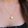9kt Gold Fingerprint Engraved Pendant